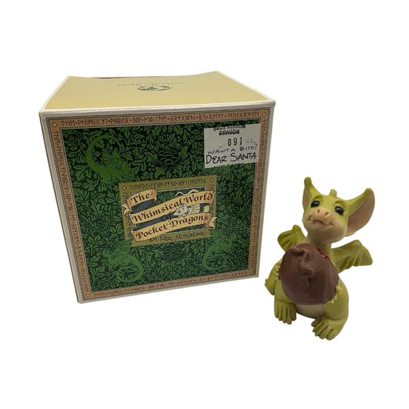 Pocket Dragon "Wanna Bite" Figurine by Real Musgrove Vintage Collectors Club 93" - Picture 1 of 14